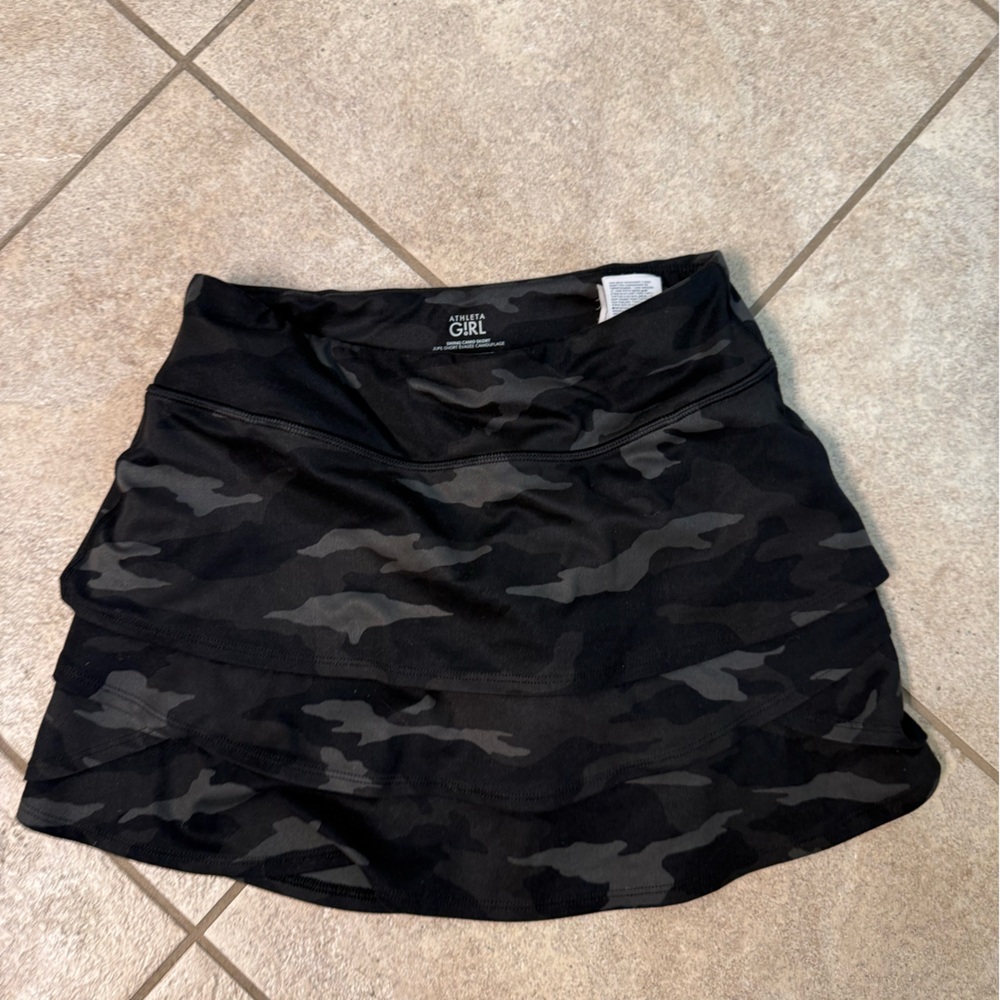 Athleta Black Camo Skort